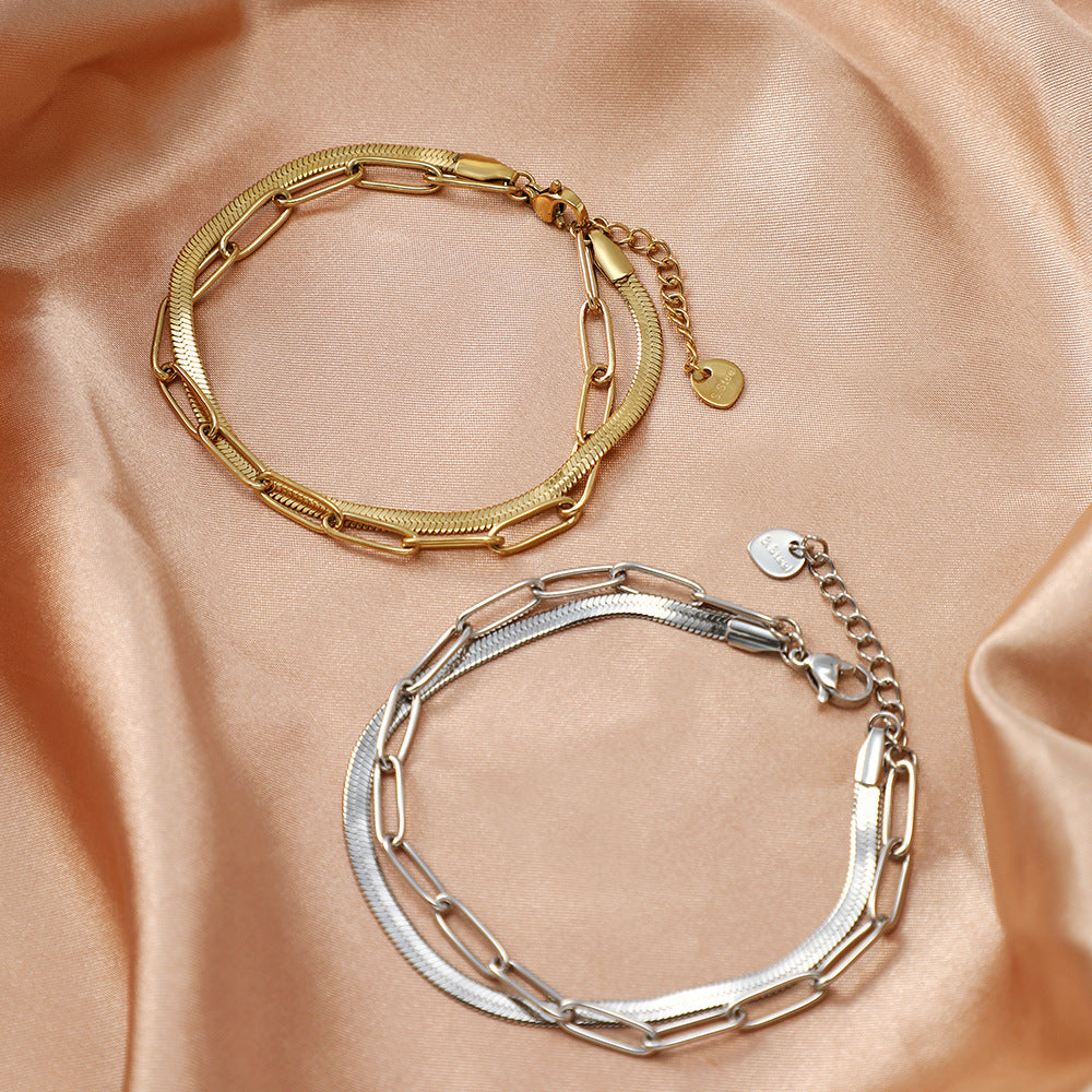 European And American Stainless Steel Bracelet