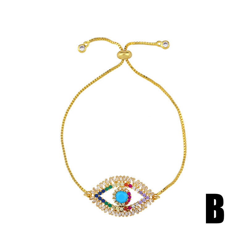 Fashion colorful zircon bracelet