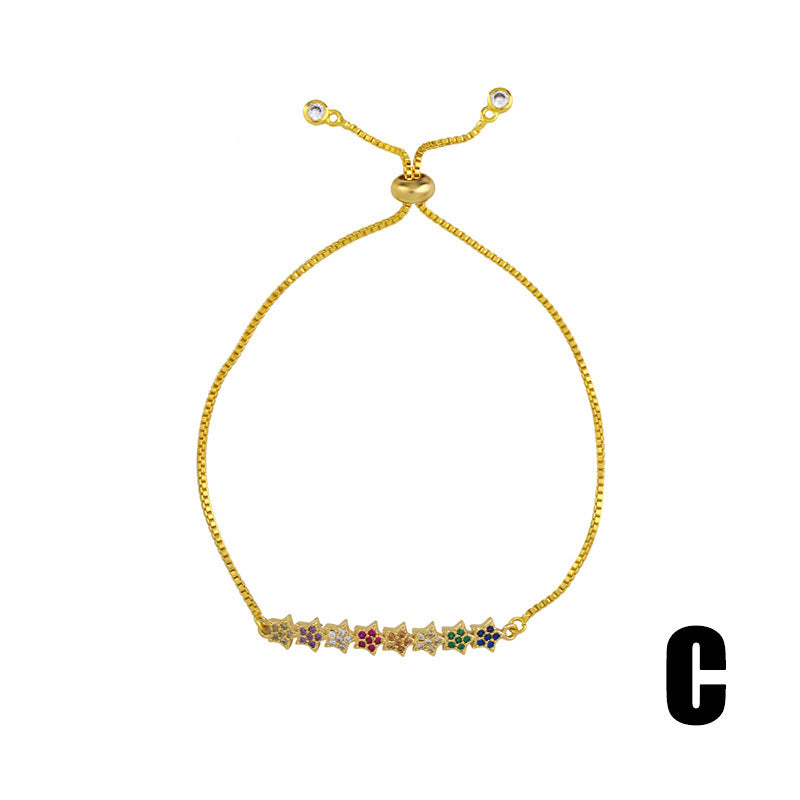 Fashion colorful zircon bracelet