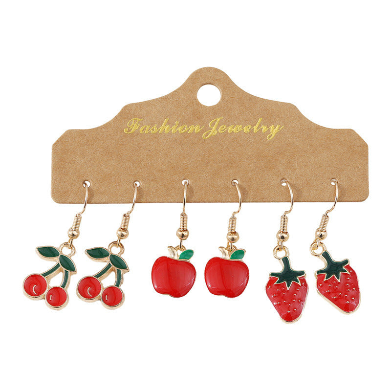 Cute Pattern Earrings Set Small And Personalized