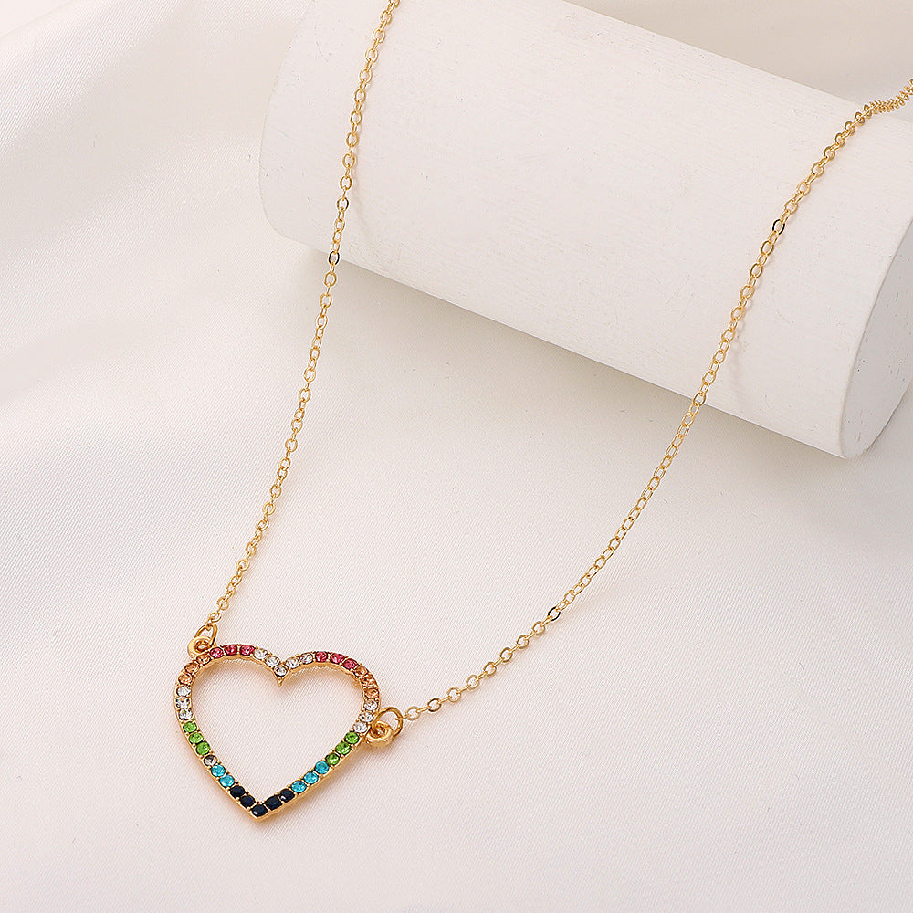 Colored Loving Heart Necklace