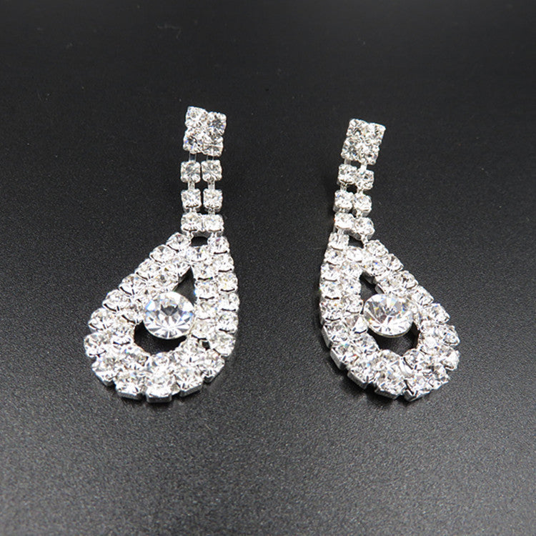 Bride Wedding Diamond Necklace Set