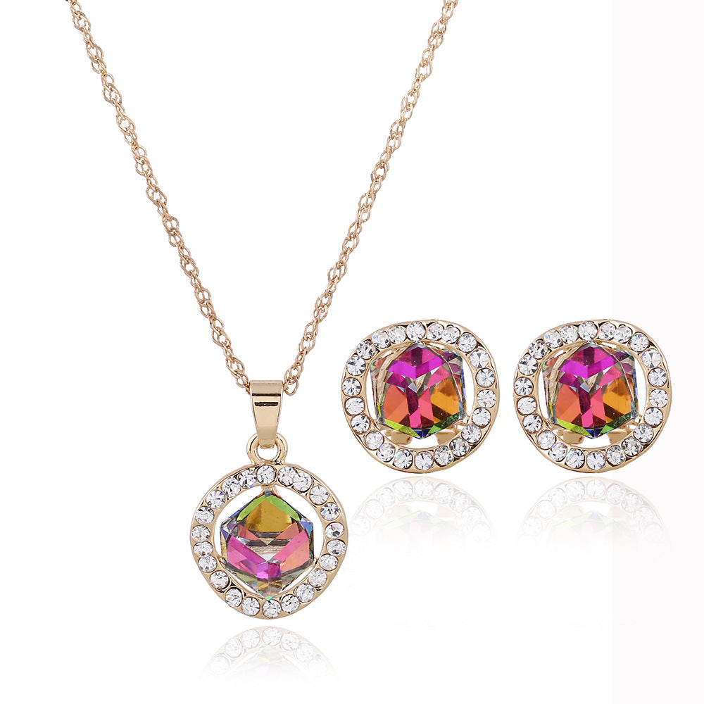 crystal jewelry set