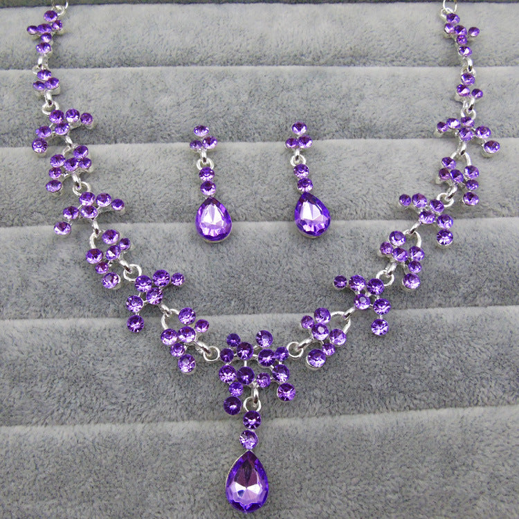 United States foreign trade new bride wedding jewelry set