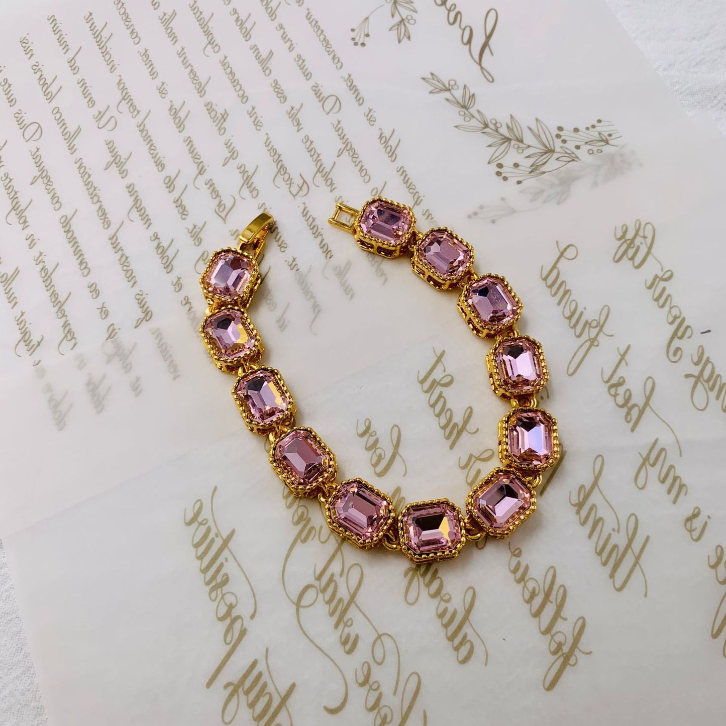 Real Gold Simple Elegant Color Retaining Craft Bracelet