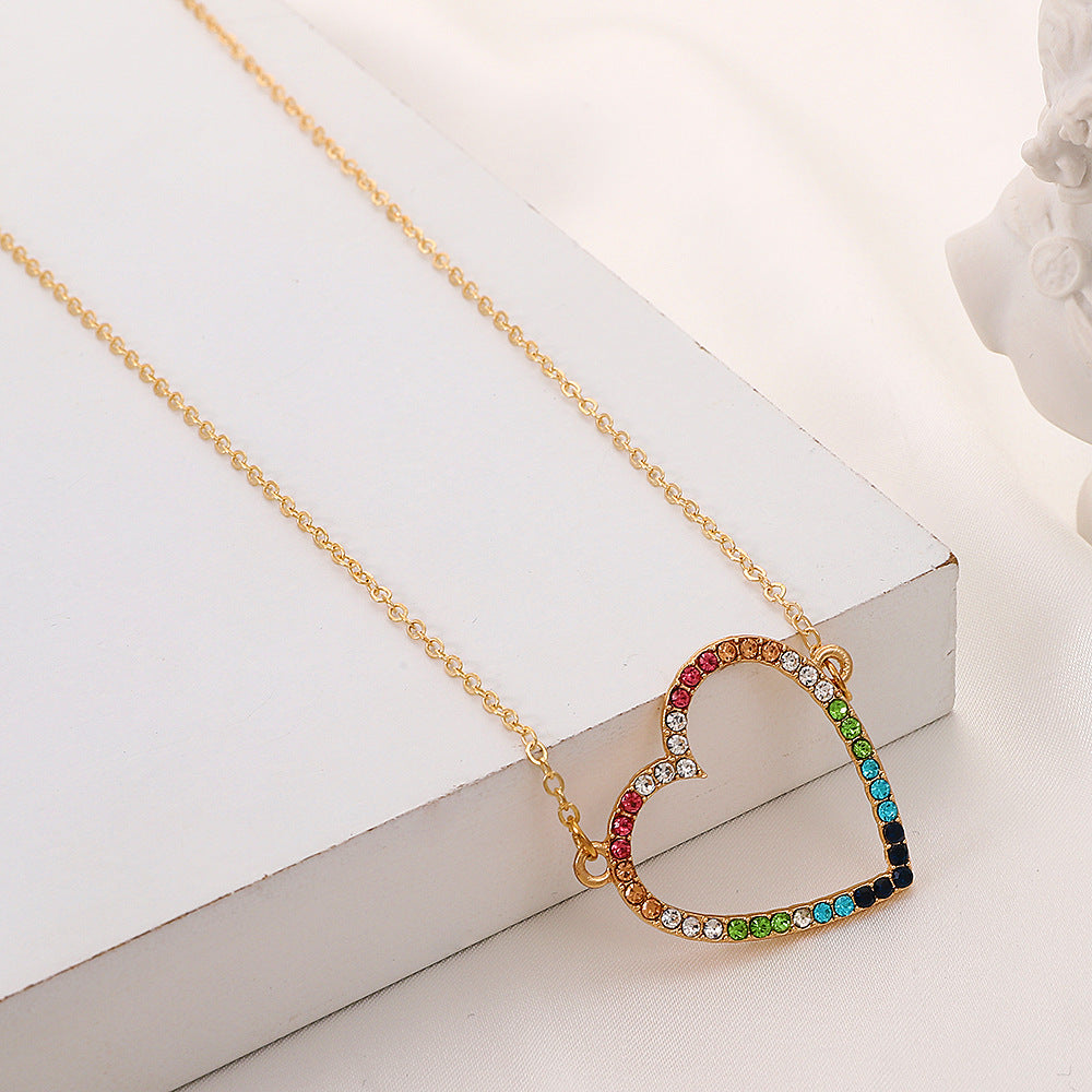 Colored Loving Heart Necklace