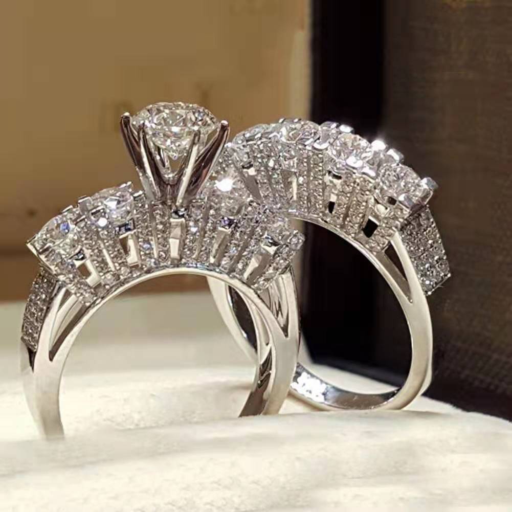 Zircon Two-piece Set Ring