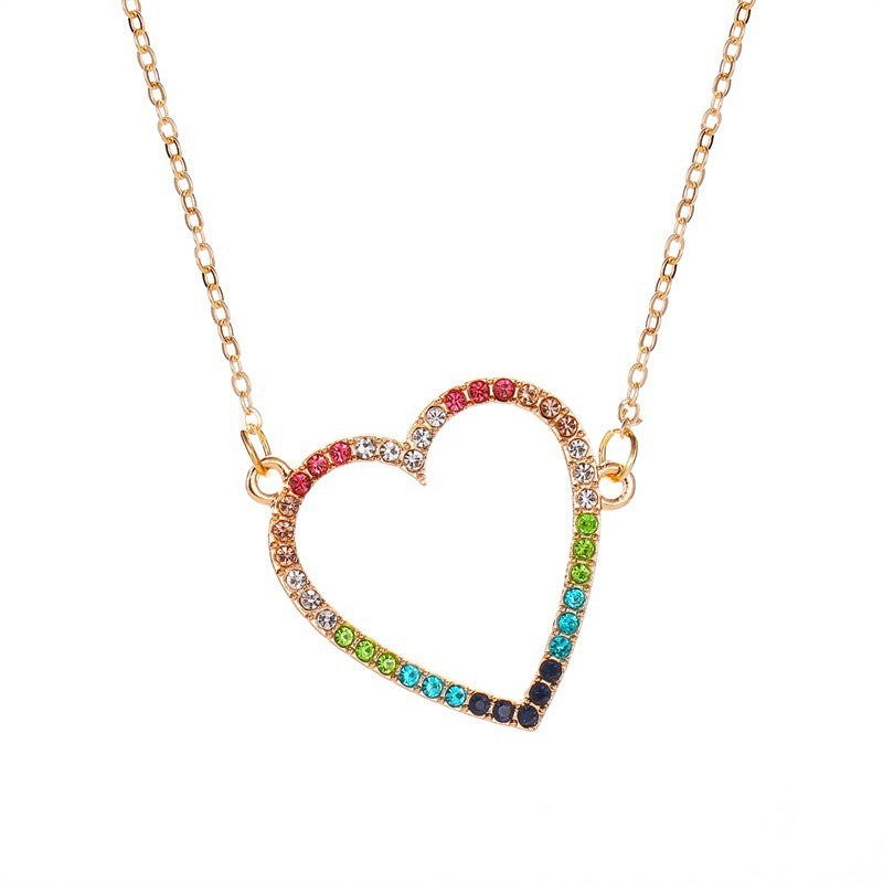 Colored Loving Heart Necklace