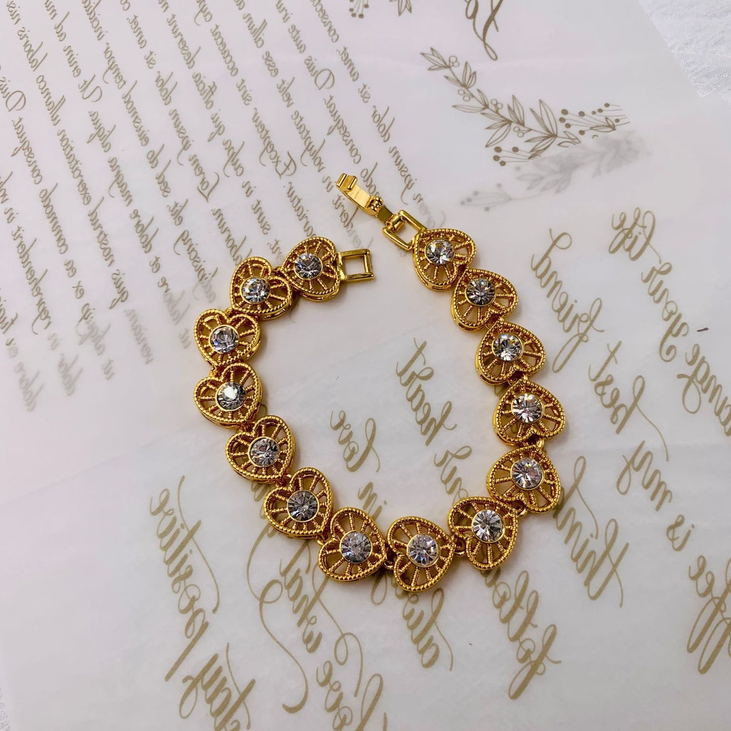 Real Gold Simple Elegant Color Retaining Craft Bracelet