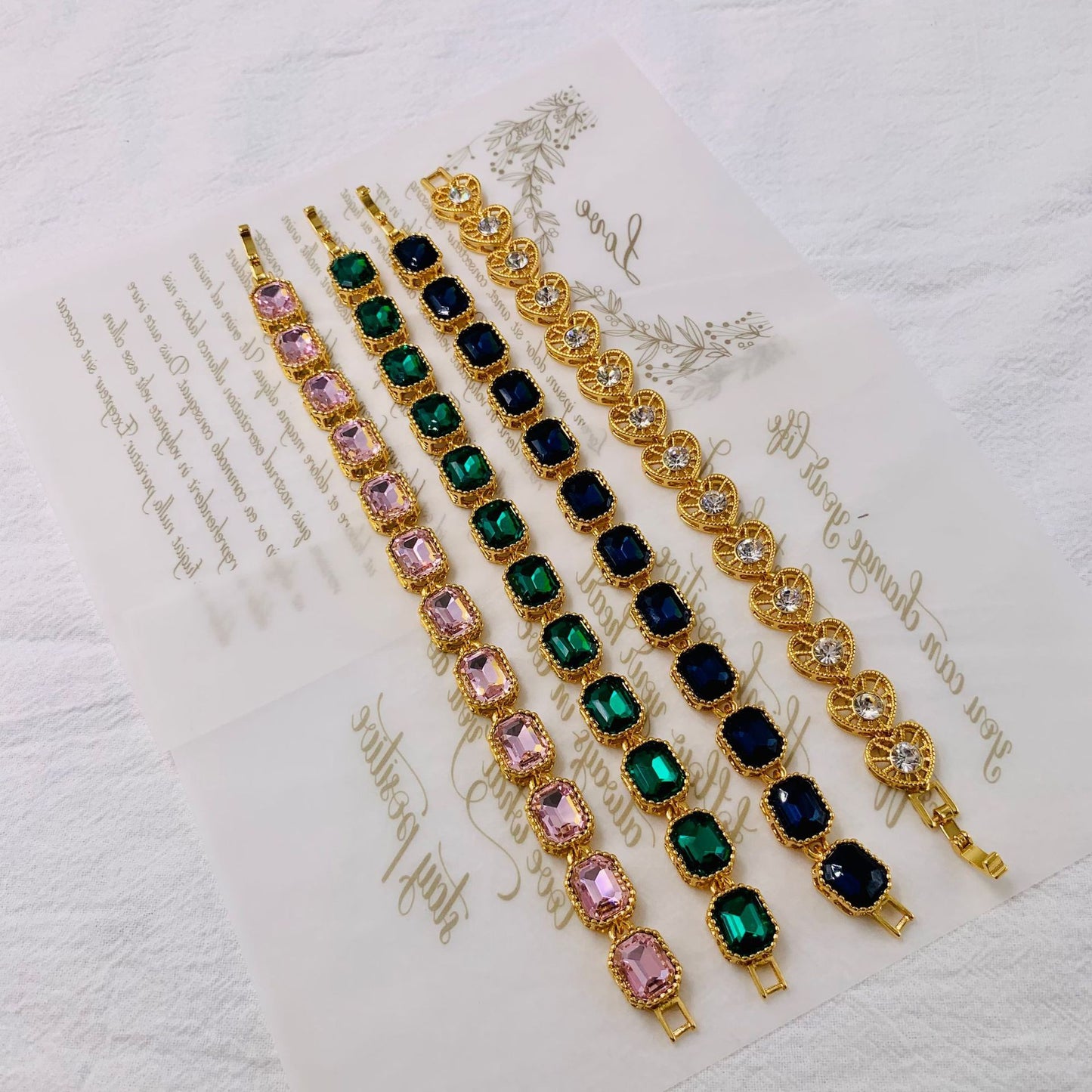 Real Gold Simple Elegant Color Retaining Craft Bracelet