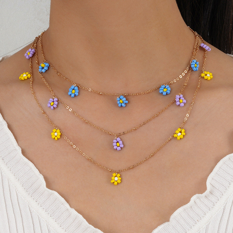 Creative Dopamine Bead Necklace Simple Fashion