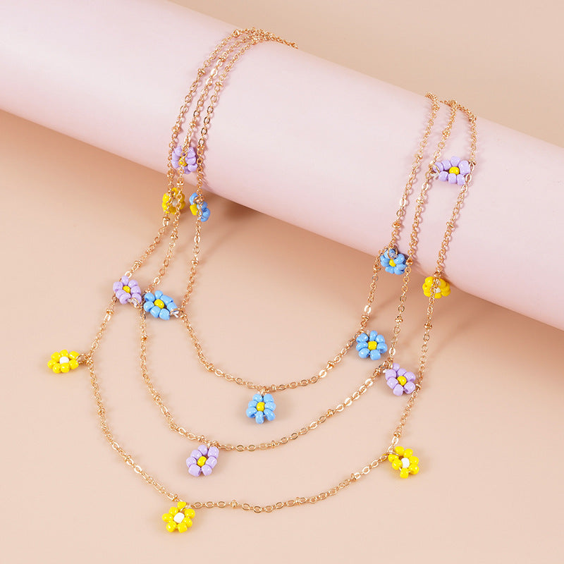 Creative Dopamine Bead Necklace Simple Fashion