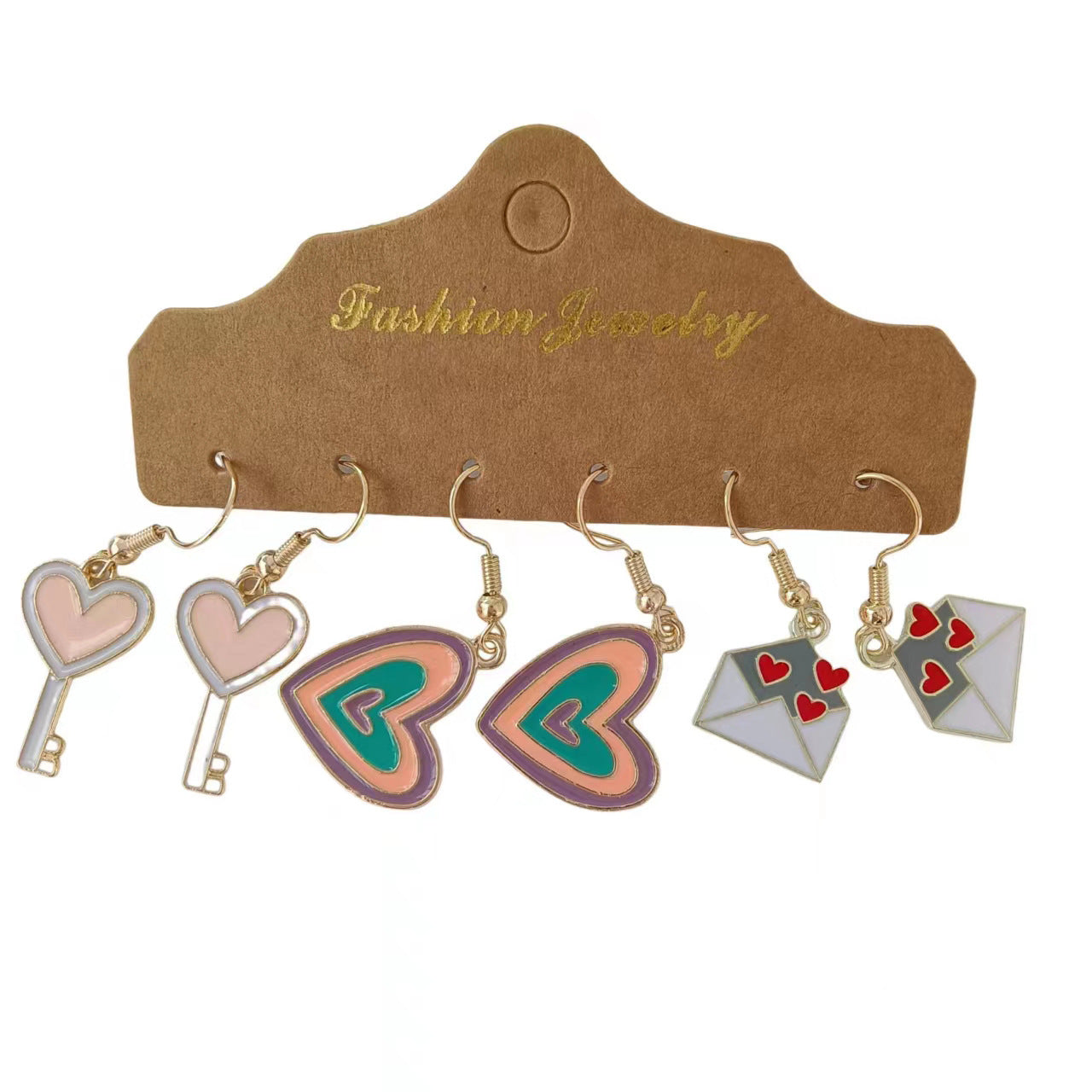 Cute Pattern Earrings Set Small And Personalized