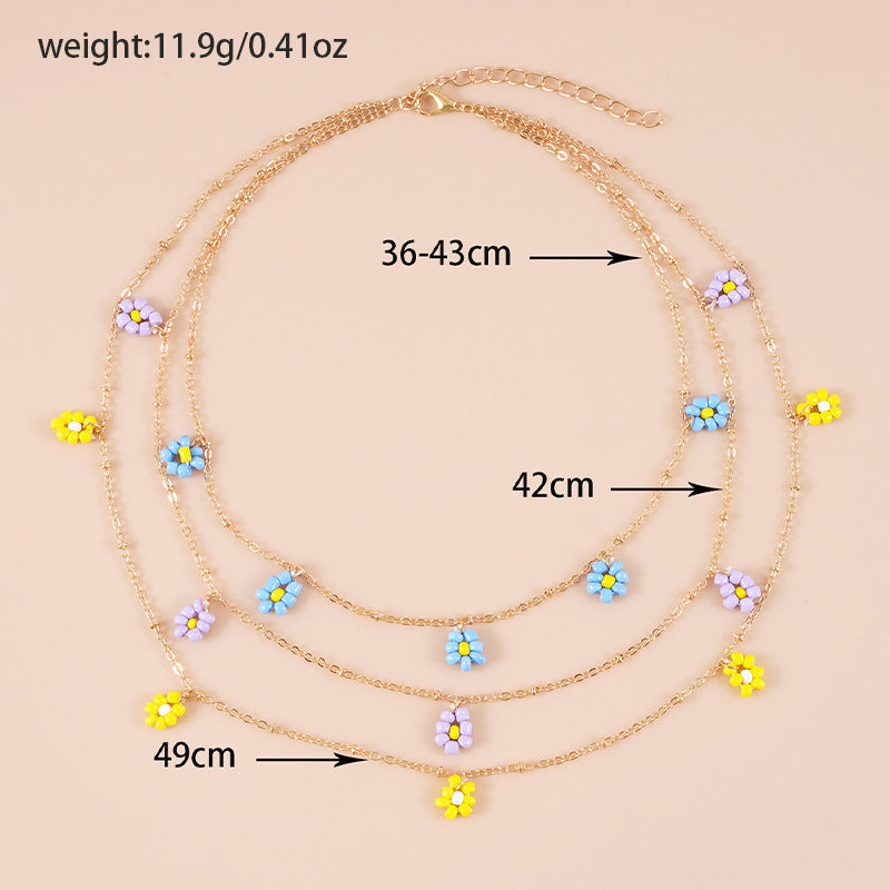 Creative Dopamine Bead Necklace Simple Fashion