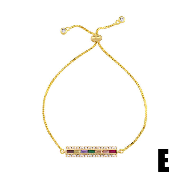 Fashion colorful zircon bracelet