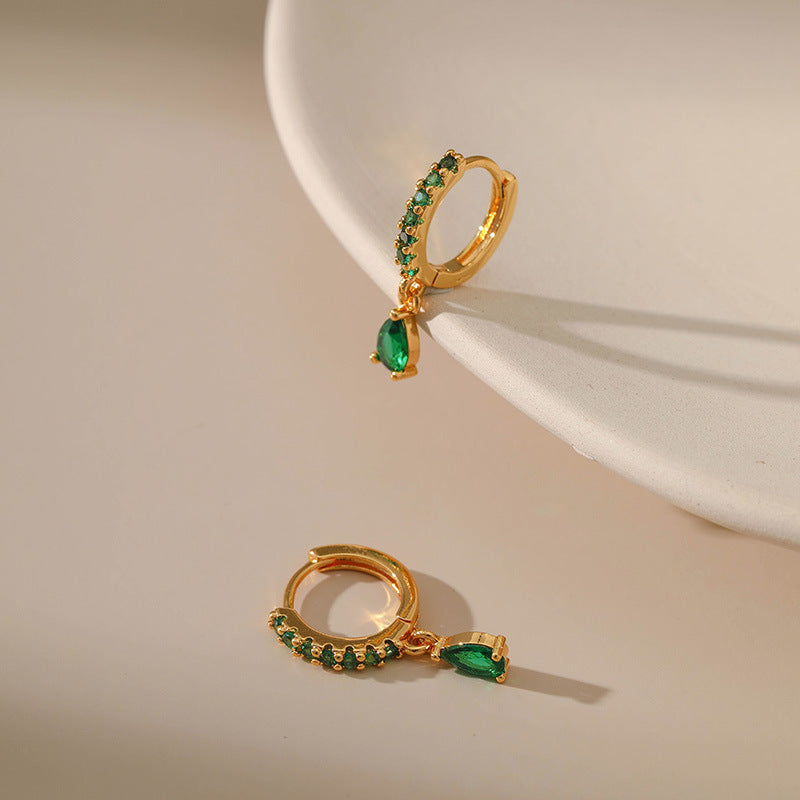 Copper Plating 18K Real Gold Vintage Circle Earrings