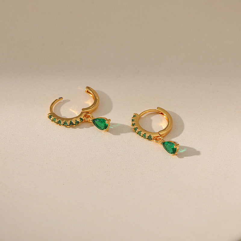Copper Plating 18K Real Gold Vintage Circle Earrings