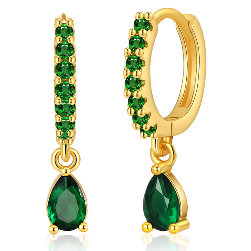 Copper Plating 18K Real Gold Vintage Circle Earrings
