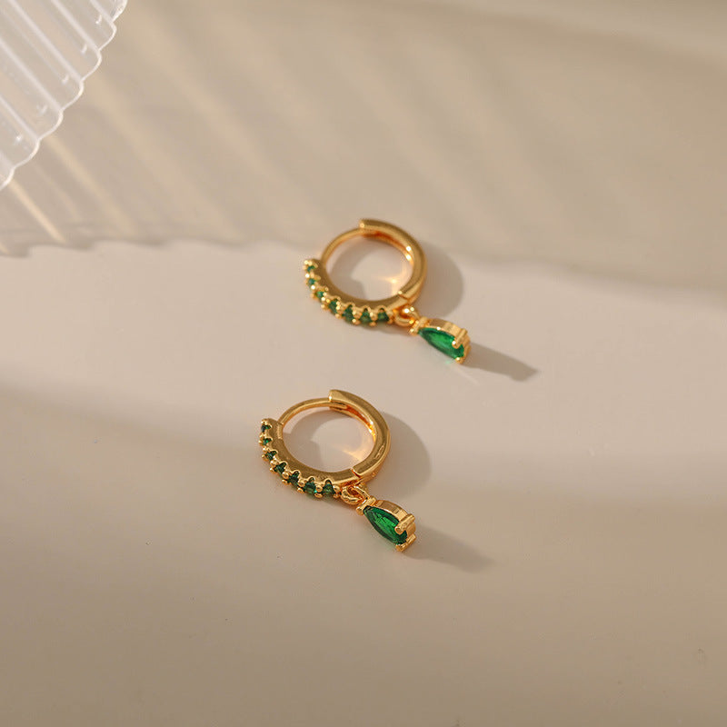 Copper Plating 18K Real Gold Vintage Circle Earrings