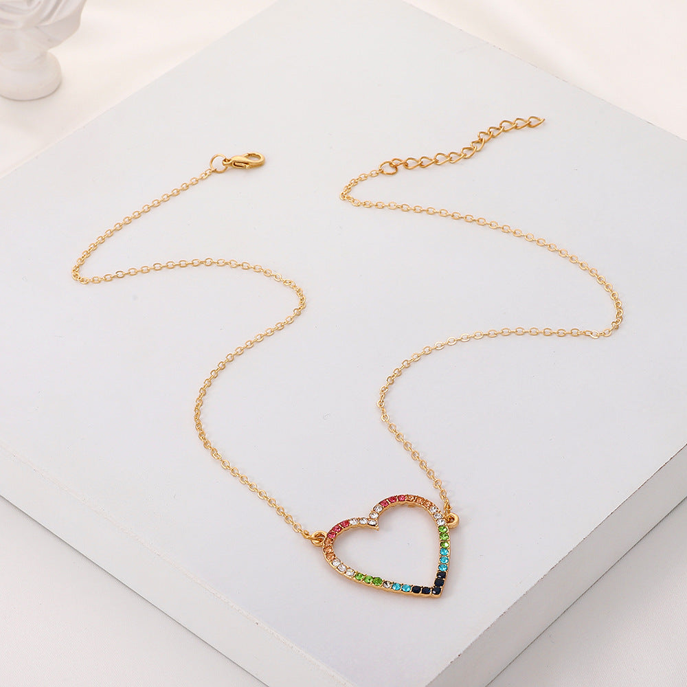 Colored Loving Heart Necklace