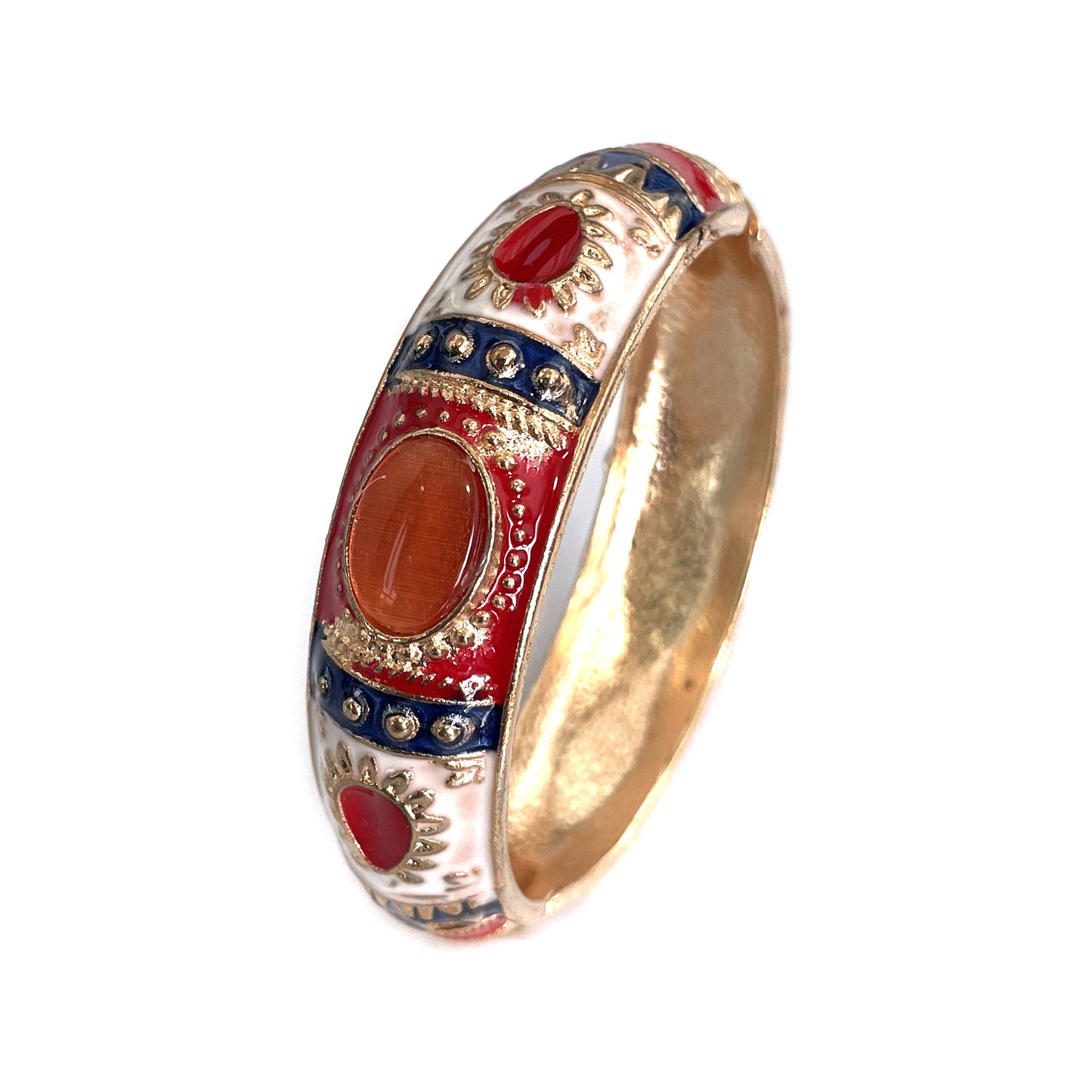 Retro Cymophanite Color Matching Bracelet For Women