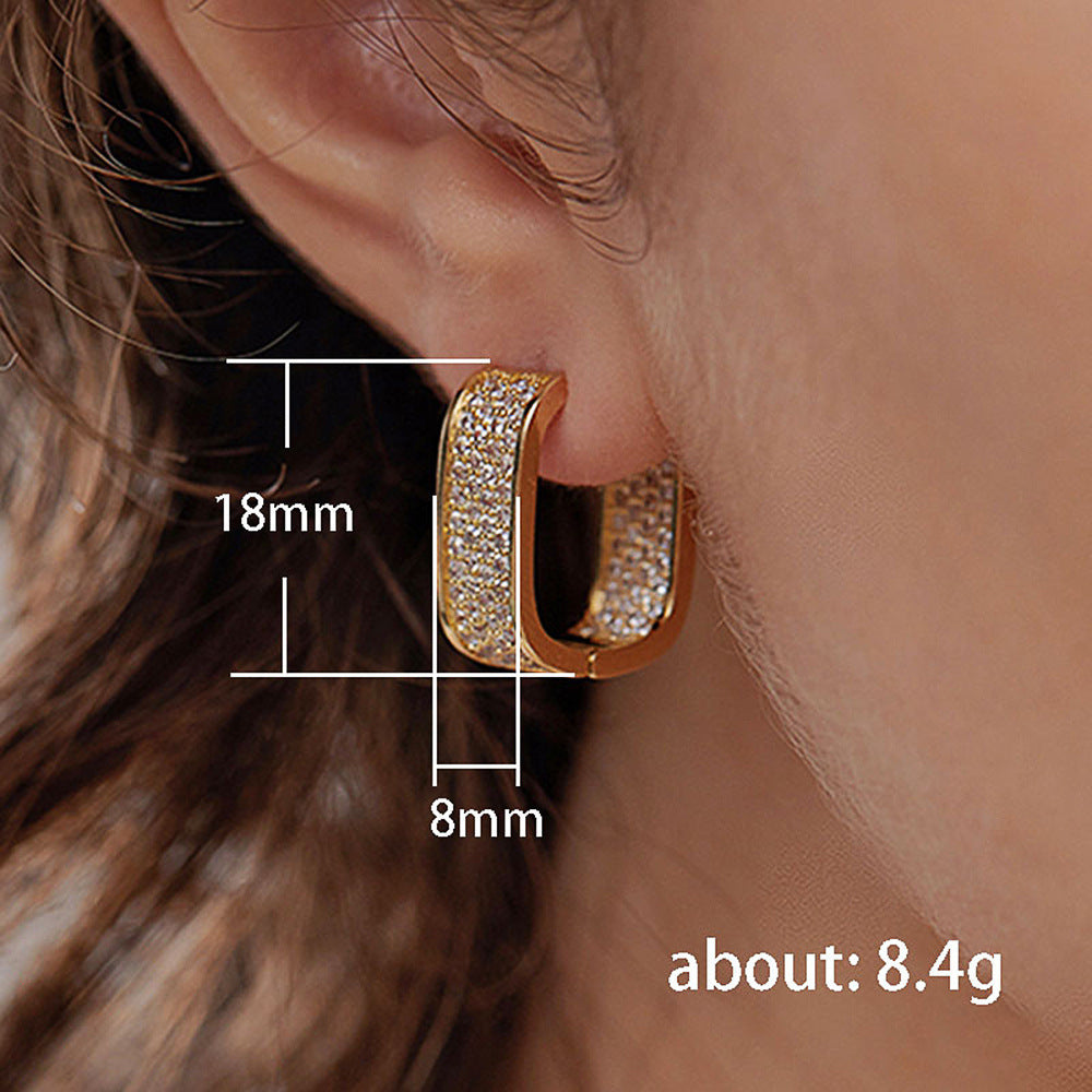 Lux Micro Inlaid Zircon Ear Clip