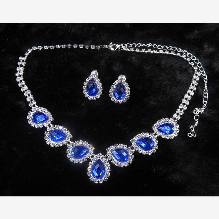 New Color Diamond Necklace Set