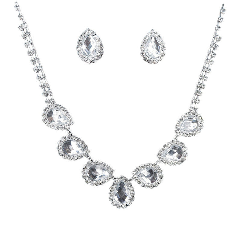 New Color Diamond Necklace Set