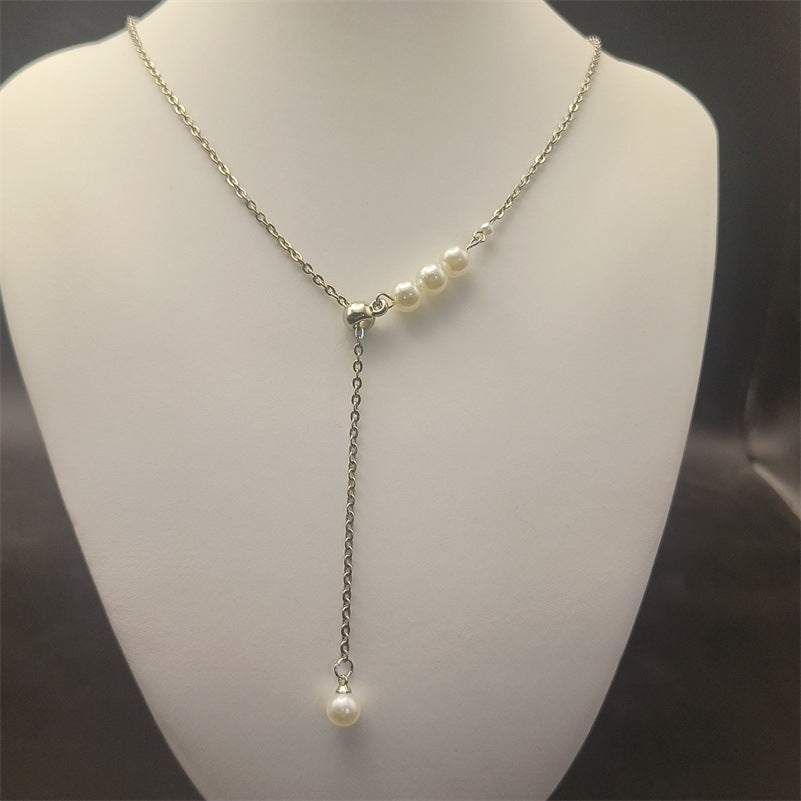 Fashion Artificial Pearl Necklace Niche Design French Style