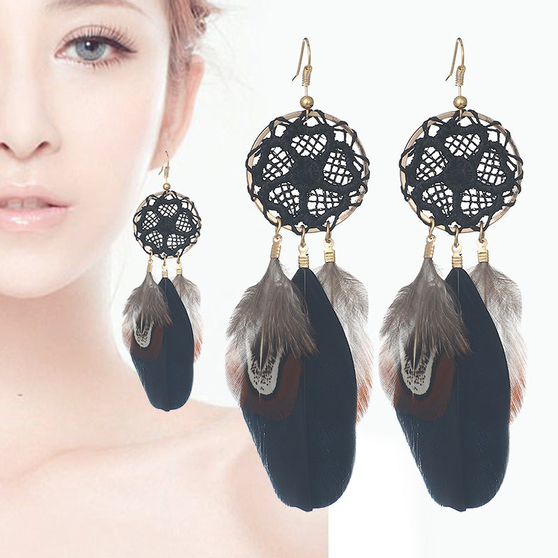 Women's Casual Versatile Feather Earrings