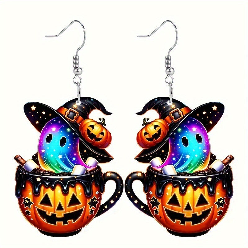 Halloween Theme Women's Acrylic Pendant Earrings