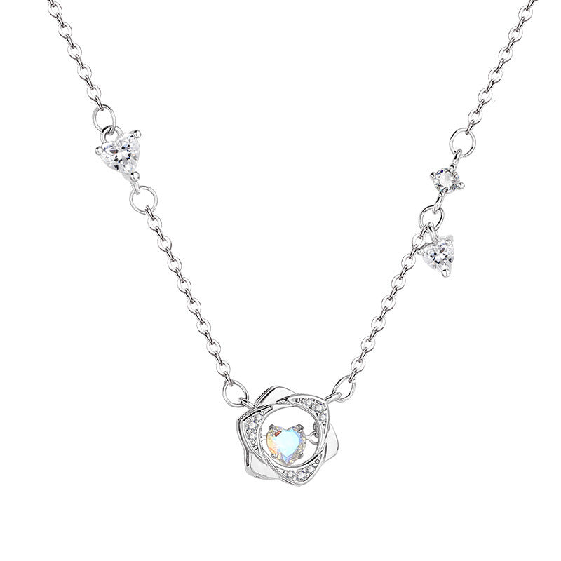 Design Six-pointed Star Smart Heart Necklace