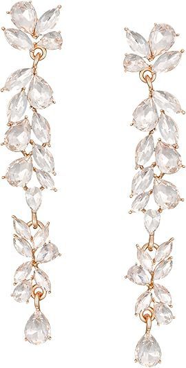 Women's Long Tassel Earrings Inlaid With Zircon