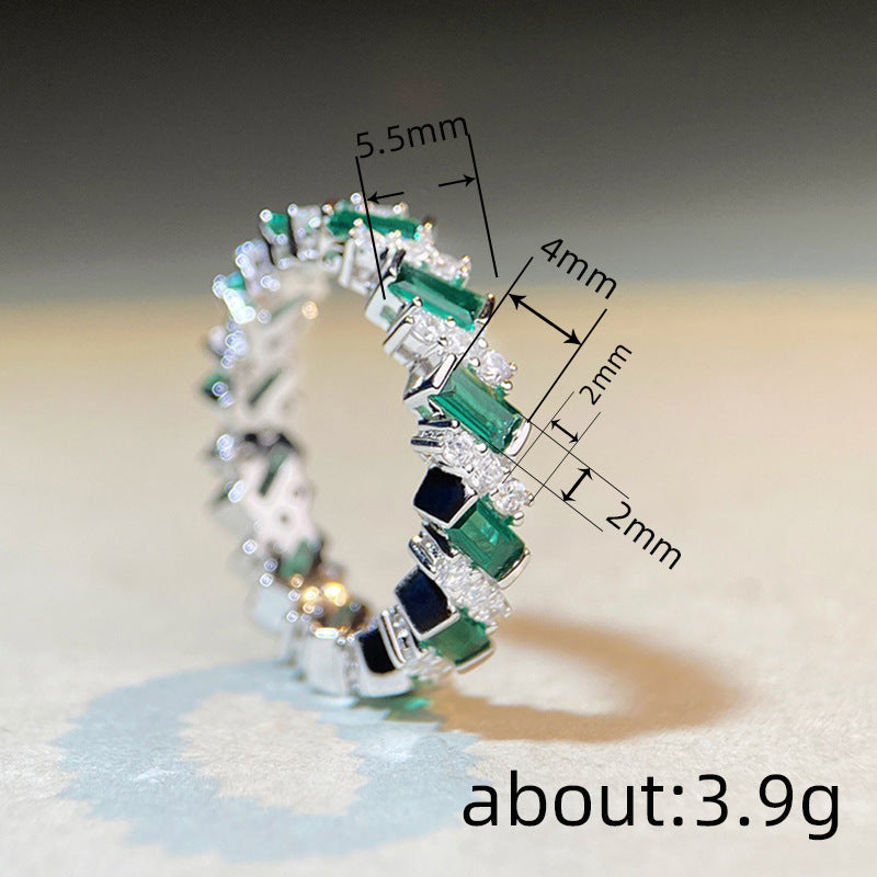 Fashion Geometric Zircon Ring