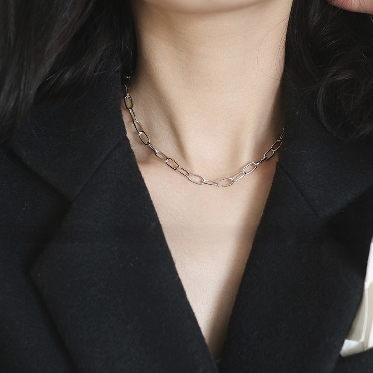 Sterling Silver Clavicle Chain