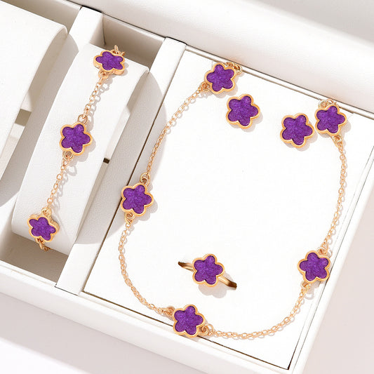 Lucky Flower Jewelry Set