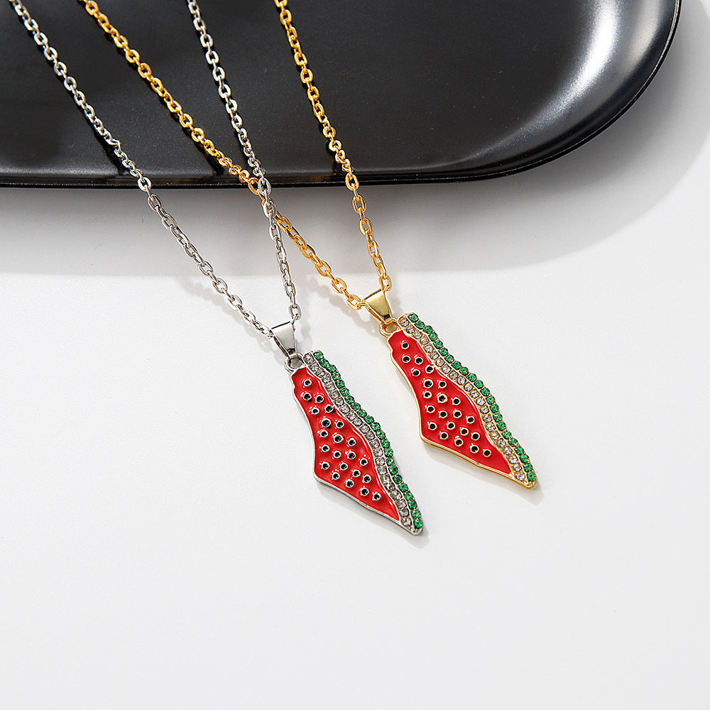 Fashion Personality Watermelon Necklace