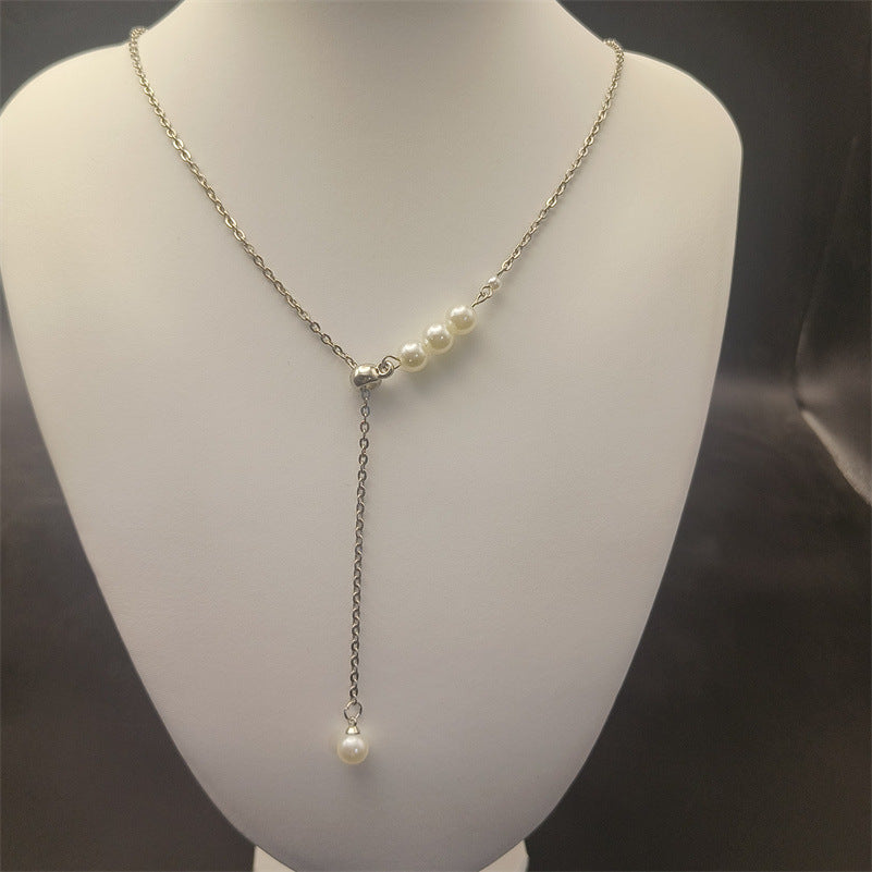 Fashion Artificial Pearl Necklace Niche Design French Style