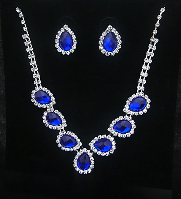 New Color Diamond Necklace Set