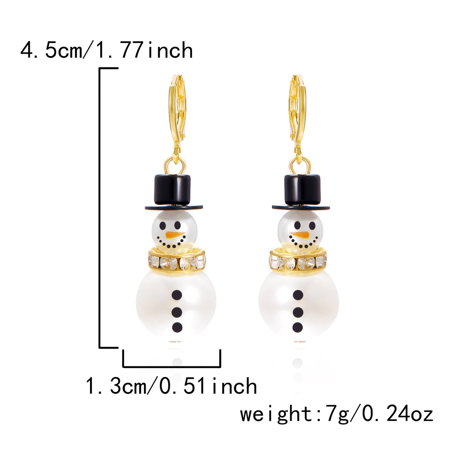 Women's Fashion Christmas Snowman Earrings