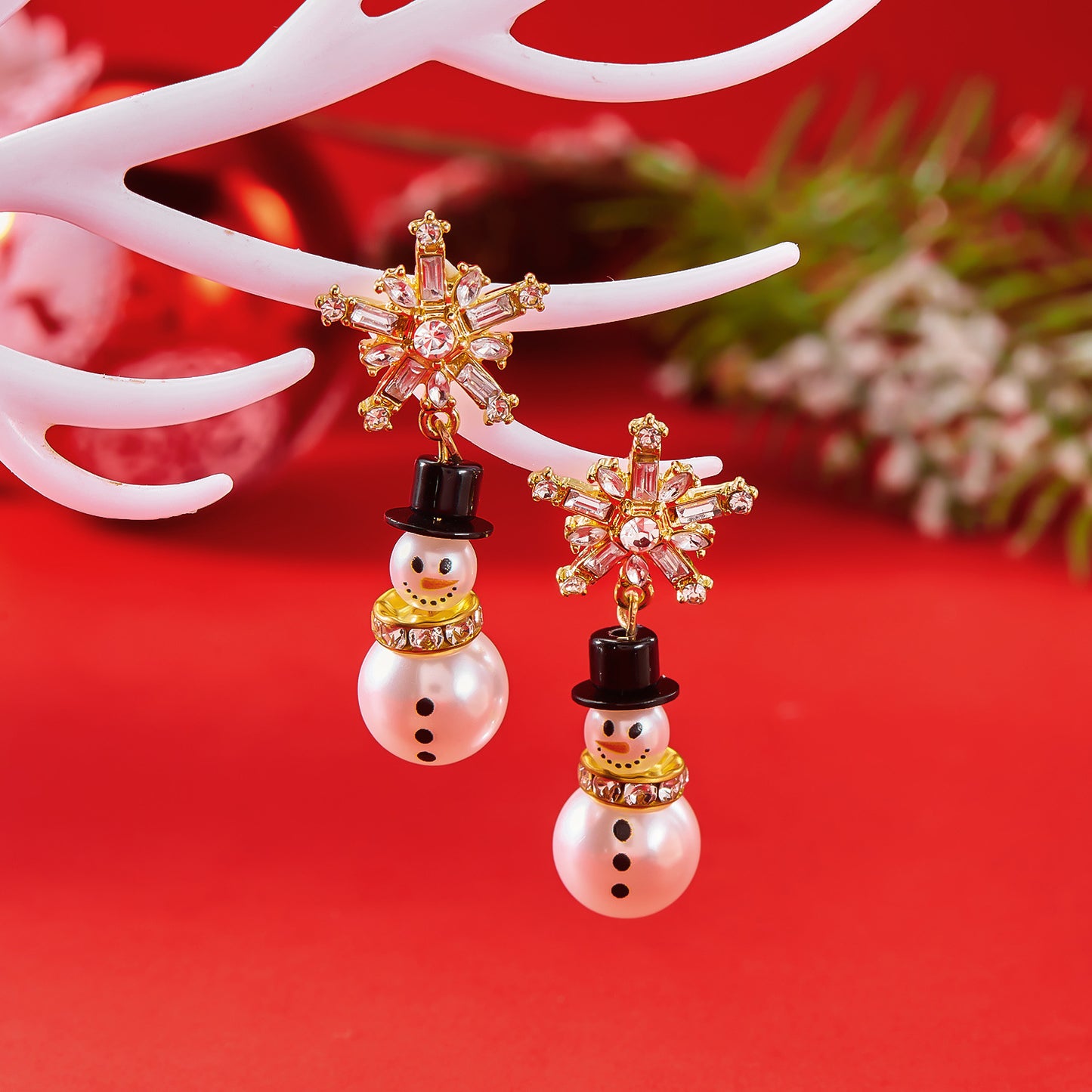 Women's Fashion Christmas Snowman Earrings