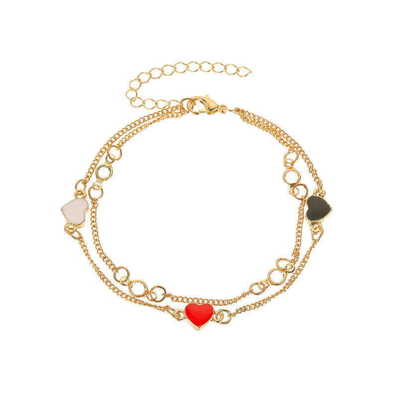 French Retro Double-layer Bracelet For Women