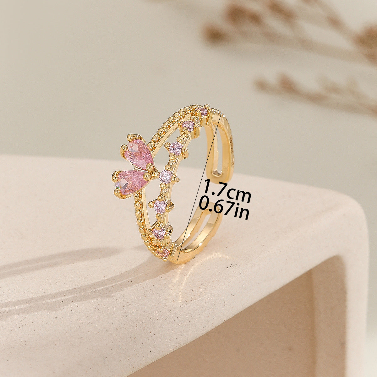 Cold Style Female Light Luxury Minority Ring Female