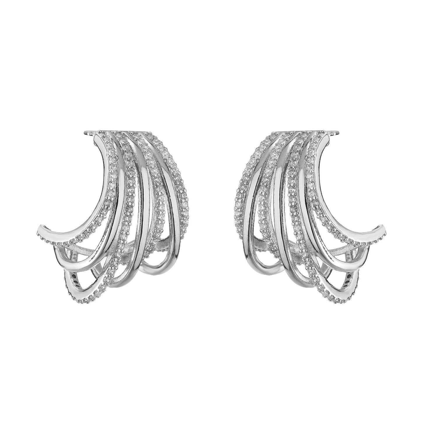 Luxury Multi-layer C- Shaped Earrings