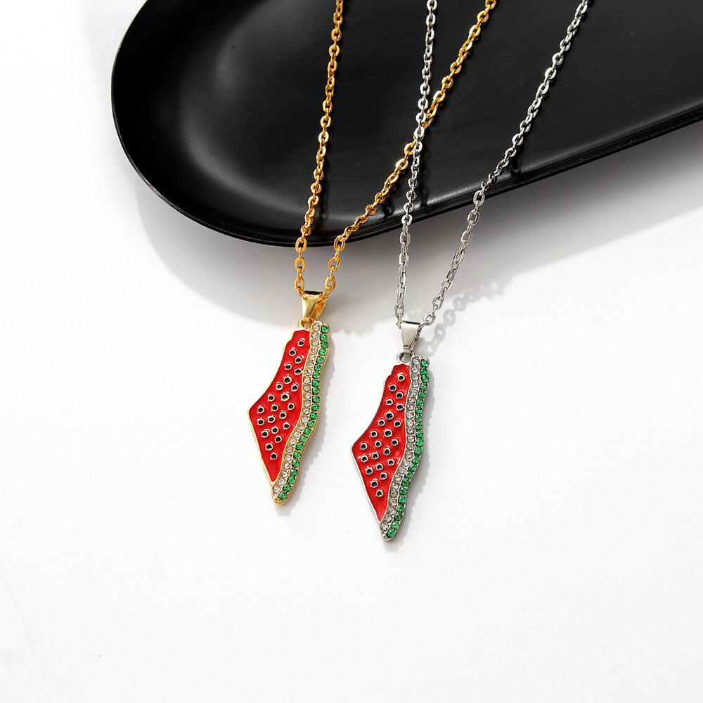 Fashion Personality Watermelon Necklace