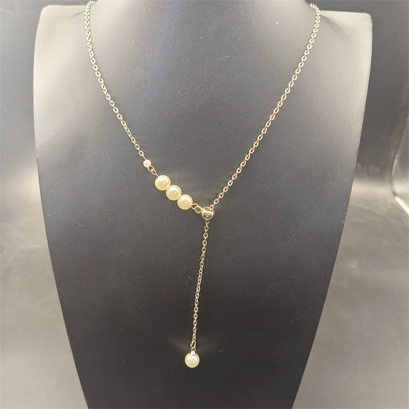 Fashion Artificial Pearl Necklace Niche Design French Style